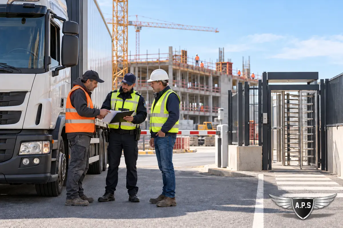 Contrôle des documents d'une livraison à l'entrée d'un chantier