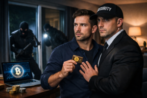 entreprise de sécurité garde du corps cryptomonnaie